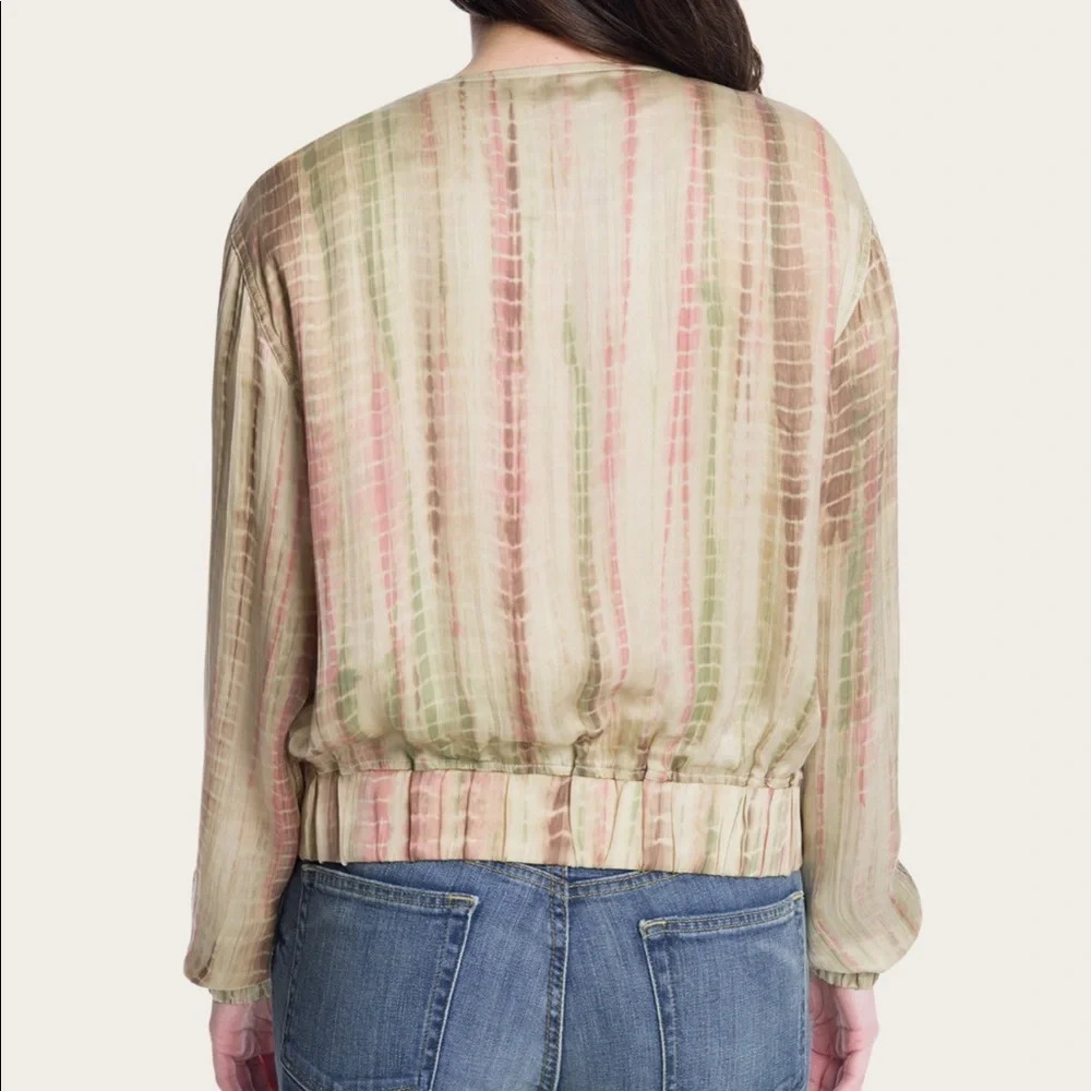 NWT FRYE TIE DYE SILK JACKET - Picture 3 of 7